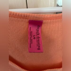 French Dressing Tank Top Orange - Size Large